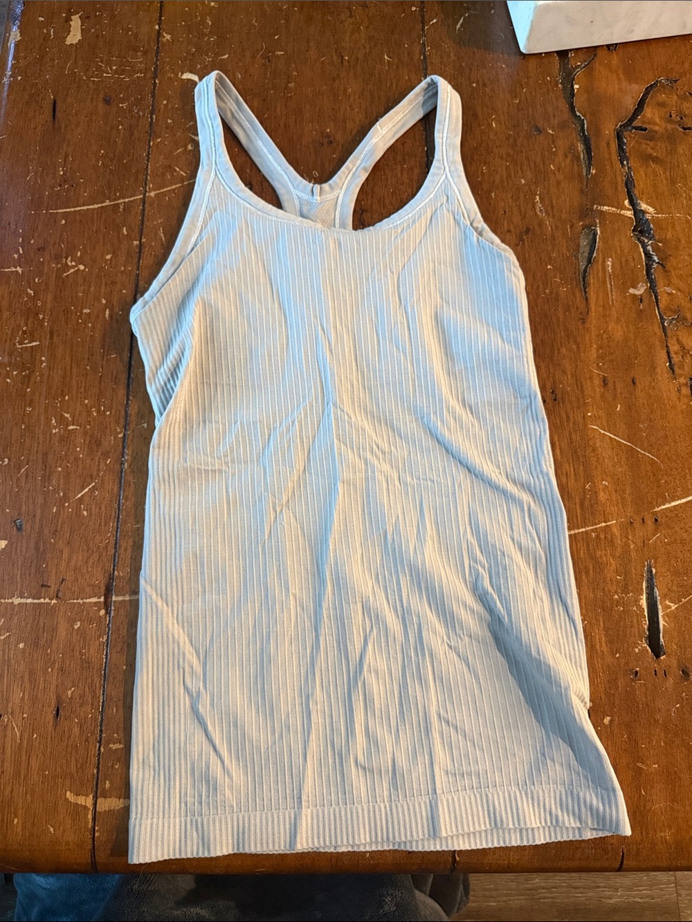 lululemon athletica Ribbed Racerback Tank - Light Cream - Picture 2 of 4